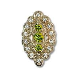 rl1020 Peridot Bracelet Slide 